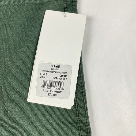 NWT Blanqui Women's Leggings Size XL Postpartum Green - Picture 4 of 10